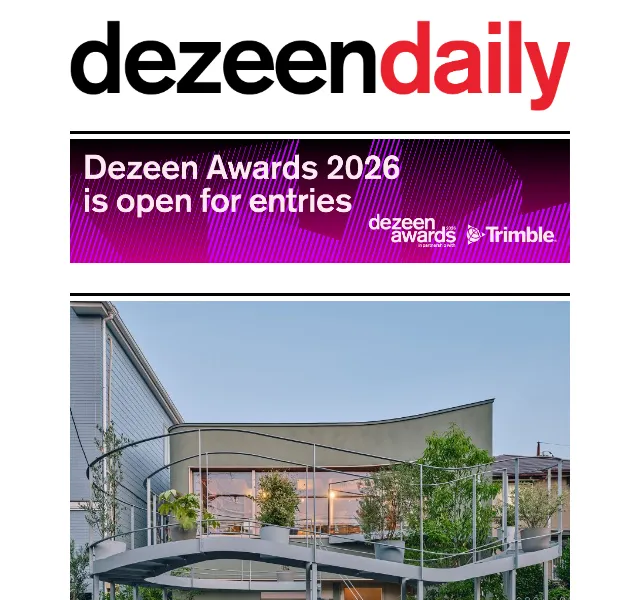 Dezeen Daily: Nová kolekce architektura a design – červen 2026 | Nuslet.cz