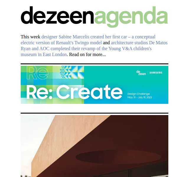 Dezeen Daily: Nová kolekce designu a architektury – červen 2026 | Nuslet.cz