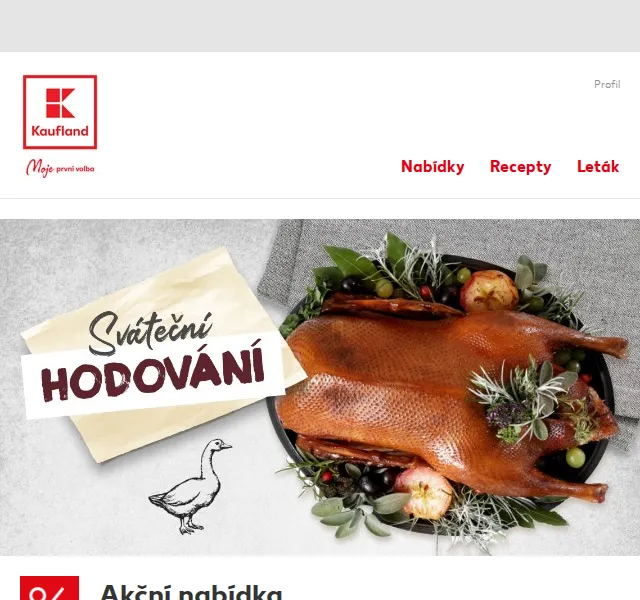 Kaufland: Sváteční hodování s husou a Budvarem – červen 2026 | Nuslet.cz