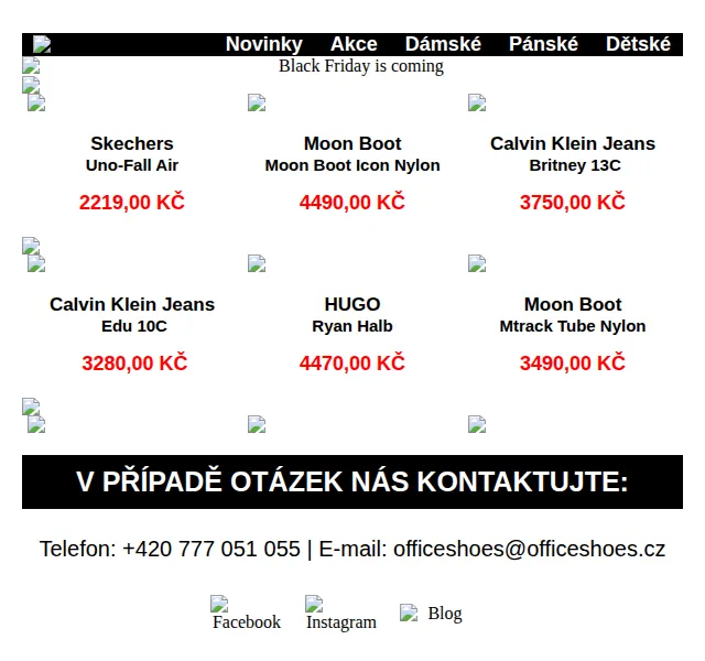 Office Shoes: Skechers, Moon Boot, Calvin Klein – vánoční nabídka | Nuslet.cz