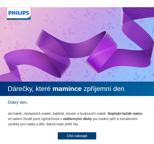 Philips: Až 33 % sleva na dárky pro maminku – červen 2026 | Nuslet.cz