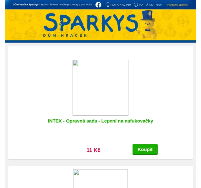 Sparkys: Venkovní hračky za akční ceny – červen 2026 | Nuslet.cz