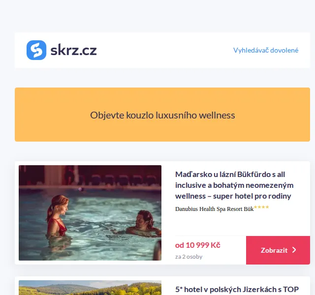 Vánoce na Skrz: Luxusní wellness pobyty od 3 780 Kč – červen 2026 | Nuslet.cz