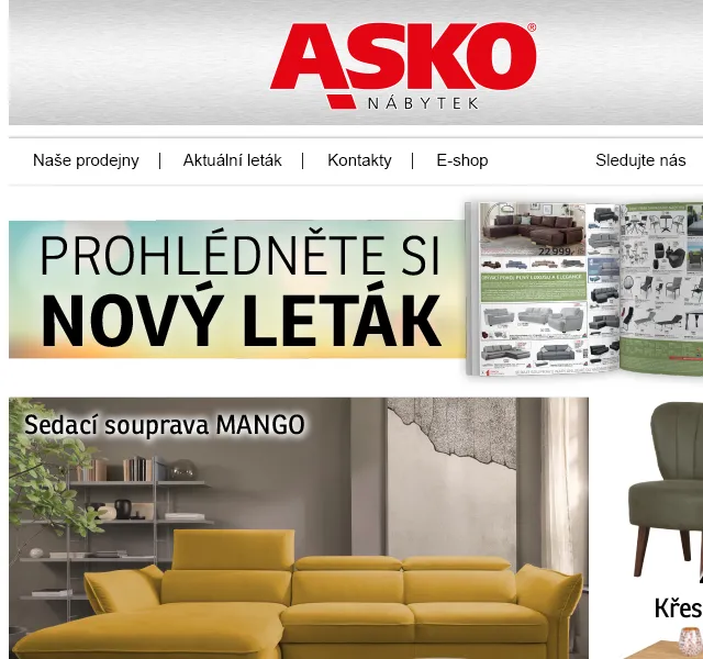 Asko Nábytek: Novinky pro váš domov – červen 2026 | Nuslet.cz