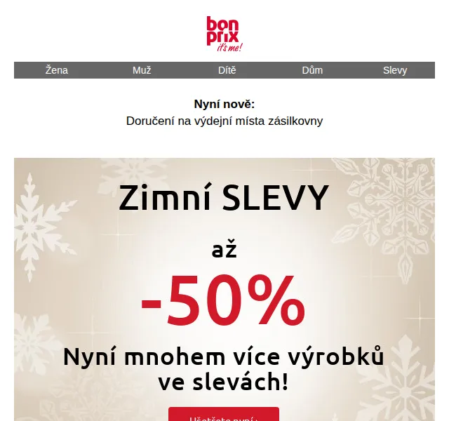 bonprix: Až -50 % v zimních SLEVÁCH – červen 2026 | Nuslet.cz