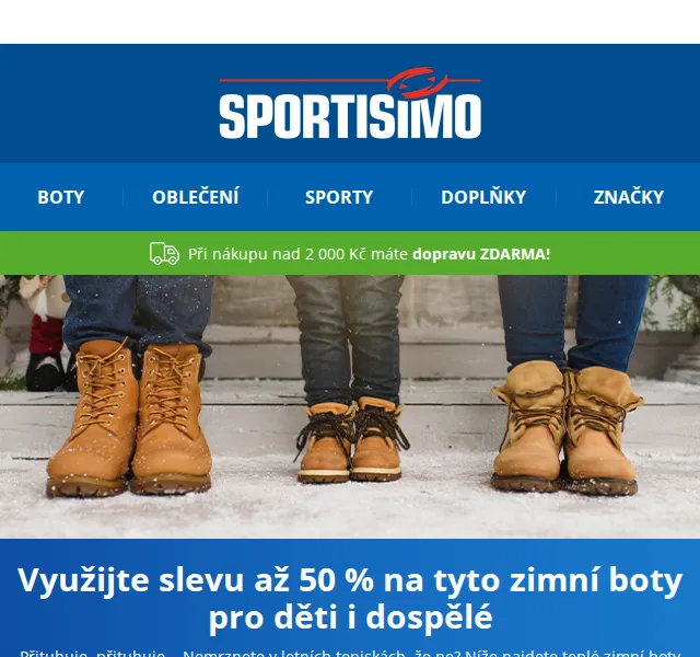 Sportisimo: Zimní boty až -50 % – červen 2026 | Nuslet.cz