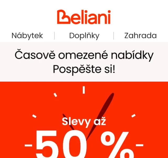 Beliani.cz: Exkluzivní kampaně – duben 2026 | Nuslet.cz