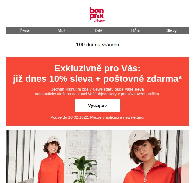 bonprix: 10% sleva a poštovné zdarma – červen 2026 | Nuslet.cz