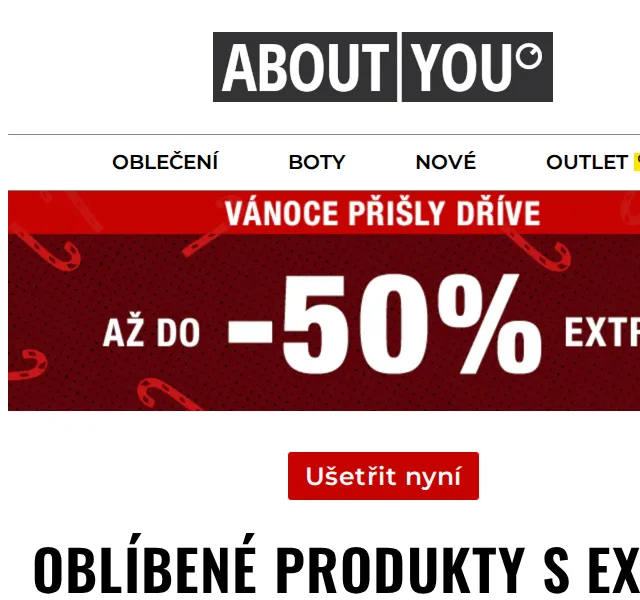 ABOUT YOU: až -50 % na sváteční produkty – prosinec 2024 | Nuslet.cz