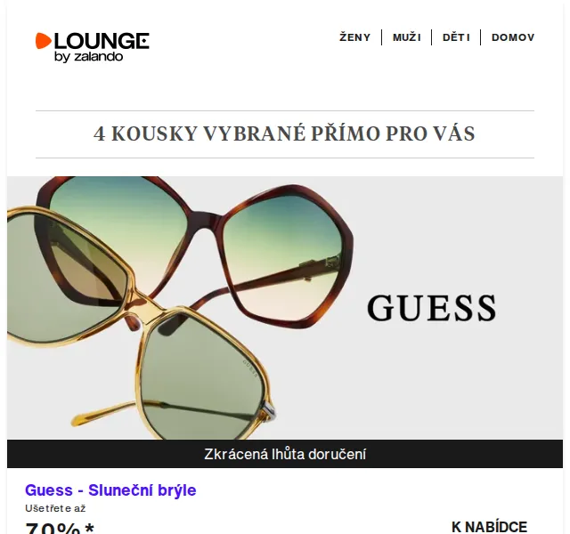 Lounge by Zalando: Guess, DKNY & ONLY se slevou až 75 % – červen 2026 | Nuslet.cz