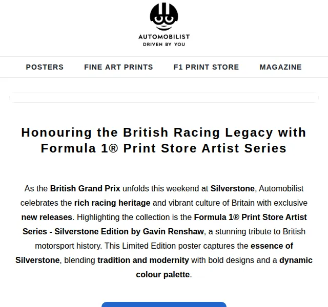 Automobilist: Britské F1 plakáty Mercedes a Aston Martin – červenec 2026 | Nuslet.cz