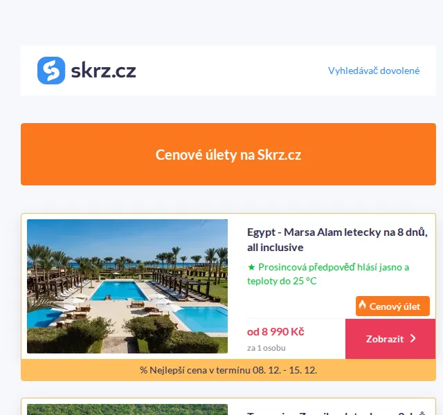 Vánoce na Skrz: Prosinec u moře od 8 990 Kč – červen 2026 | Nuslet.cz