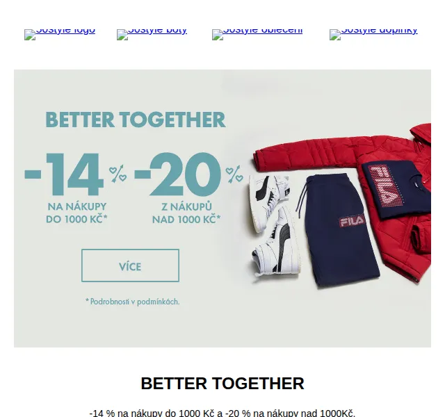 50style: Sleva až 20 % na módu a boty – červen 2026 | Nuslet.cz