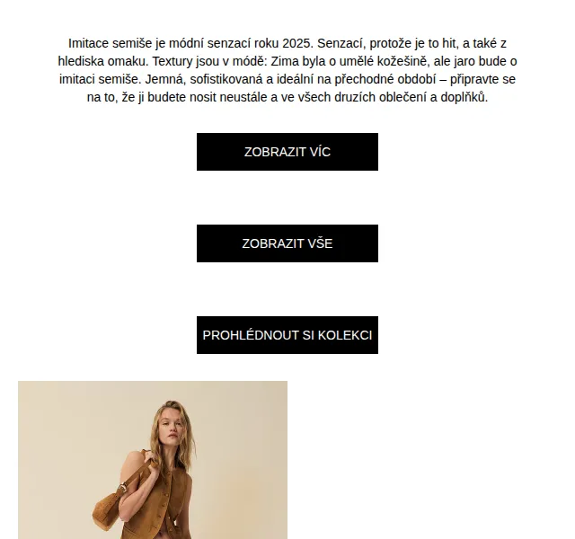 Stradivarius: Imitace semiše 2025 – trendy kousky na jaro | Nuslet.cz