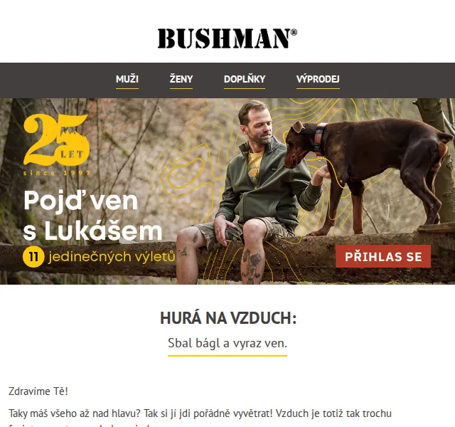 BUSHMAN: Oblečení a doplňky od 299 Kč – červen 2026 | Nuslet.cz
