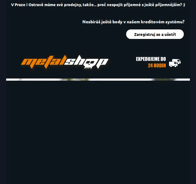 METALSHOP: sleva 50 Kč v Praze a Ostrově – červen 2026 | Nuslet.cz