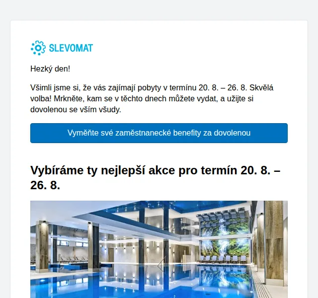 Slevomat: Pobyty a wellness od 1 790 Kč – srpen 2022 | Nuslet.cz