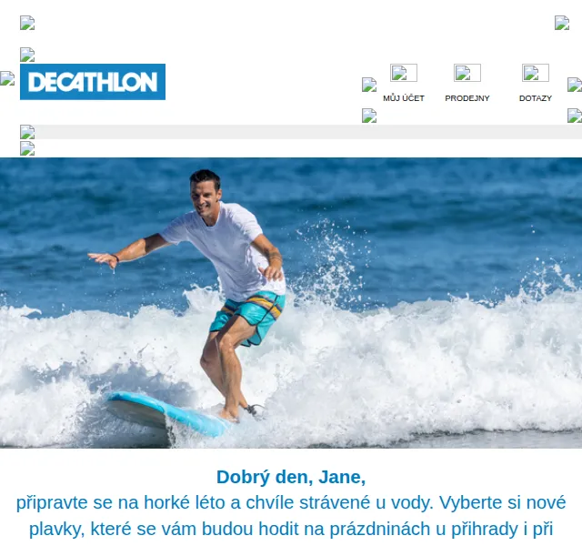Decathlon: Letní vybavení k vodě se slevou – červen 2026 | Nuslet.cz