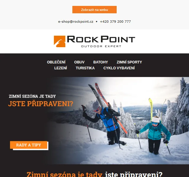 Rock Point: Zimní vybavení na skialpy, sjezdovky i turistiku – červen 2026 | Nuslet.cz