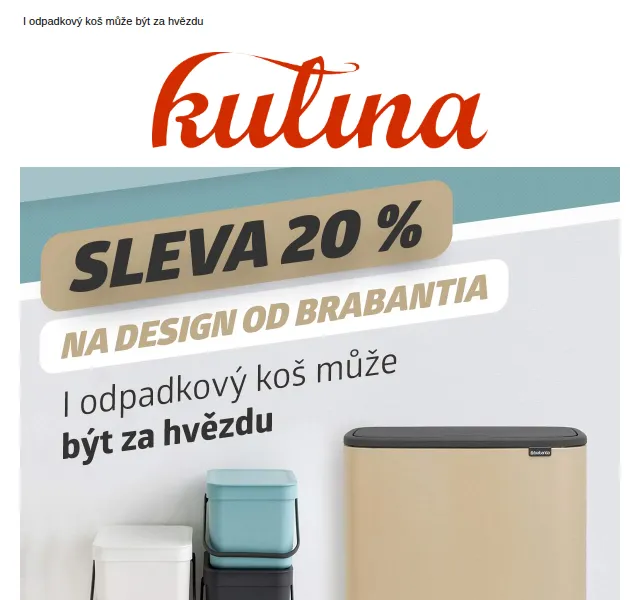KULINA.cz: Sleva 20 % na styl od Brabantia – červen 2026 | Nuslet.cz