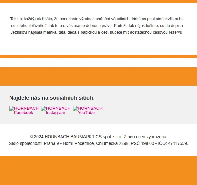 HORNBACH: Vánoční dárky bez stresu – červen 2026 | Nuslet.cz