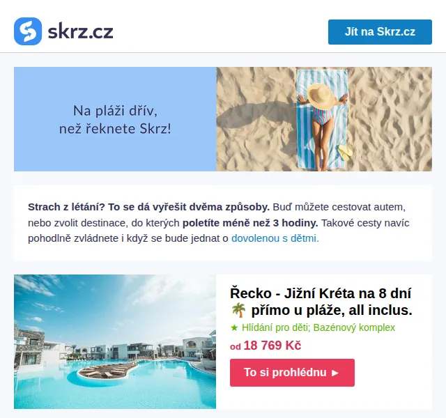 Vánoce na Skrz: Dovolená u moře – červen 2026 | Nuslet.cz