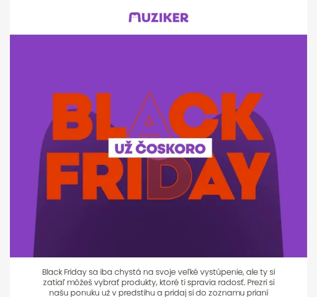 Muziker: Black Friday už brzy – červen 2026 | Nuslet.cz