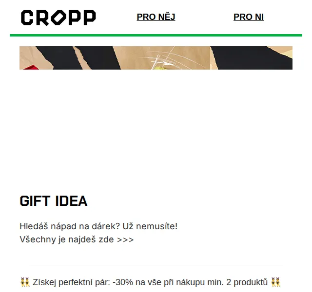 Cropp: Dárky se slevou 30 % – červen 2026 | Nuslet.cz