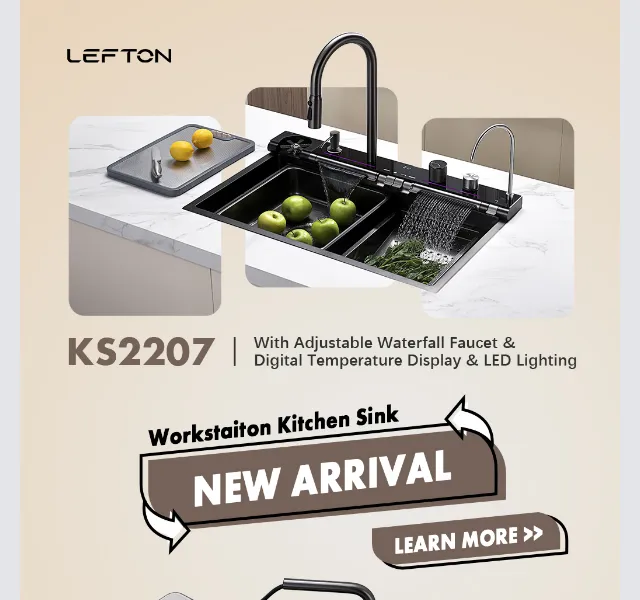 Lefton Sanitary: 15% sleva na smart dřezy KS2207 a KS2208 – červen 2026 | Nuslet.cz