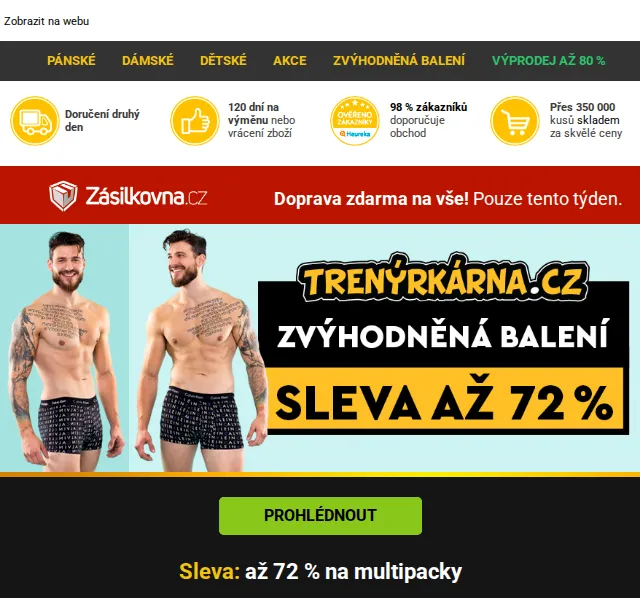 Lukáš z Trenýrkárna.cz: Multipacky až -72 % – červen 2026 | Nuslet.cz