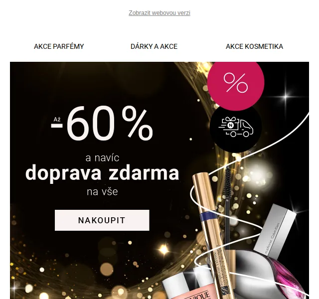Notino: DOPRAVA ZDARMA na vše a slevy až 50 % – červen 2026 | Nuslet.cz