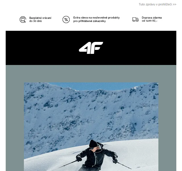 4Fstore: -30% sleva na oblečení a doplňky – červen 2026 | Nuslet.cz