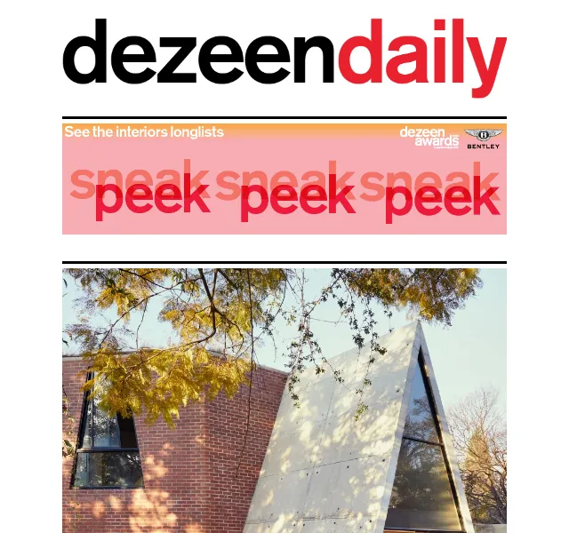 Dezeen Daily: architektura a design – červen 2026 | Nuslet.cz