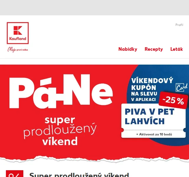 Kaufland: Brokolice 24,90 Kč, mléko sleva 45 % – červen 2026 | Nuslet.cz