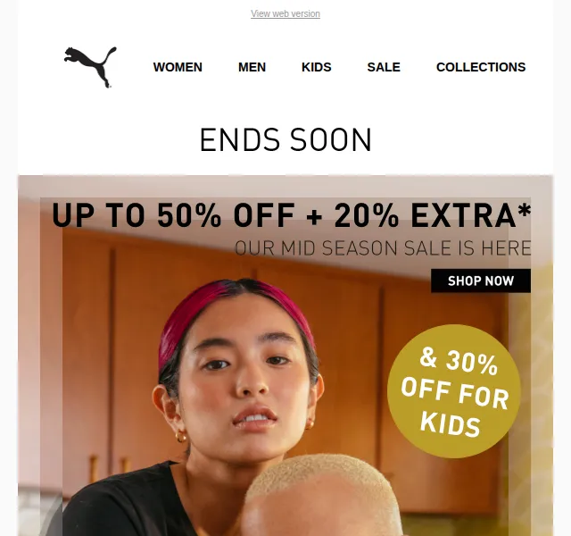 PUMA: Extra 20% na Sale a 30% na Kids – červen 2026 | Nuslet.cz