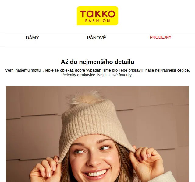Takko Fashion: Módní doplňky, čepice a šály – červen 2026 | Nuslet.cz