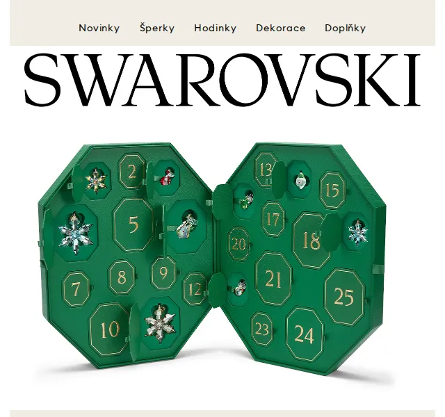 Swarovski: Adventní kalendář 2022 s 25 křišťály – červen 2026 | Nuslet.cz