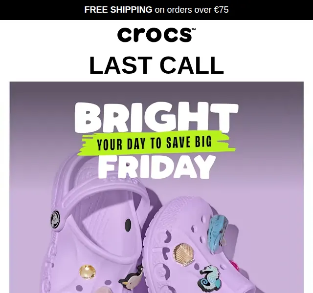 Crocs: Sleva až 50 % na Bright Friday – červen 2026 | Nuslet.cz