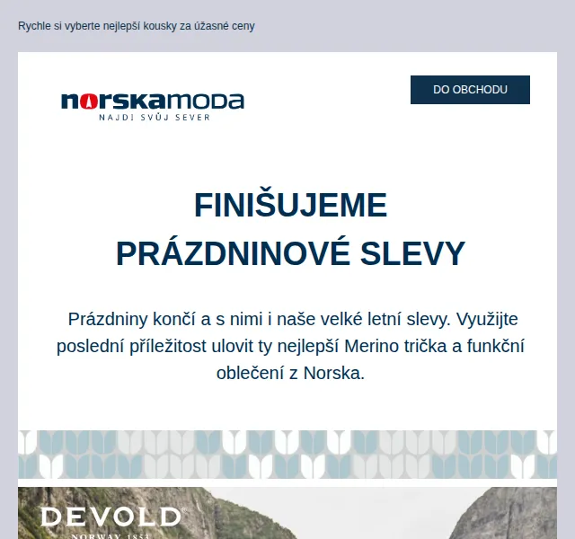 Norskamoda: Prázdninové slevy až 53 % – červenec 2026 | Nuslet.cz