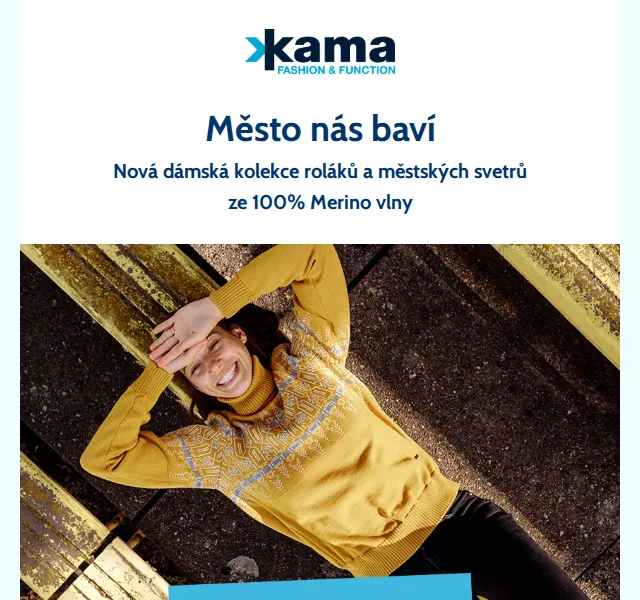 KAMA: Nová dámská kolekce Merino roláků – červen 2026 | Nuslet.cz