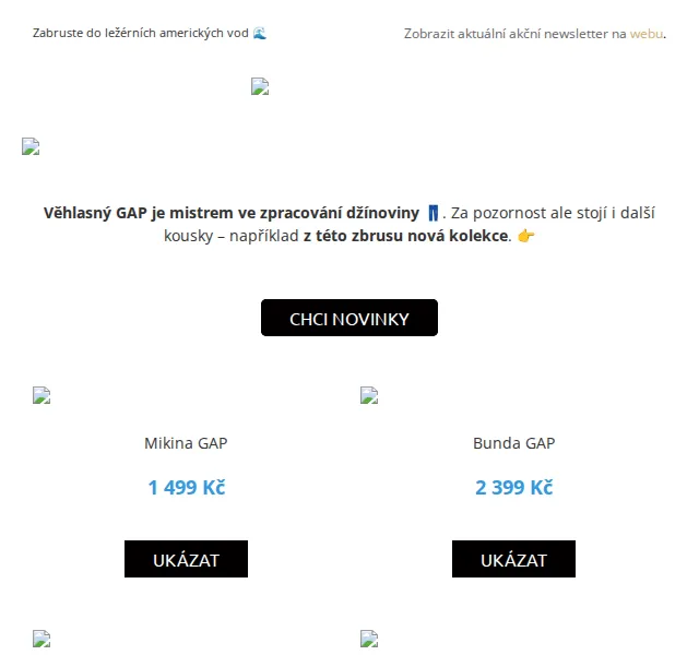 UrbanStore: Nová kolekce GAP – červen 2026 | Nuslet.cz