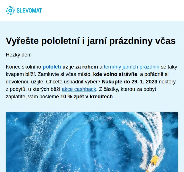 Slevomat: 10% cashback na pobyty – červen 2026 | Nuslet.cz