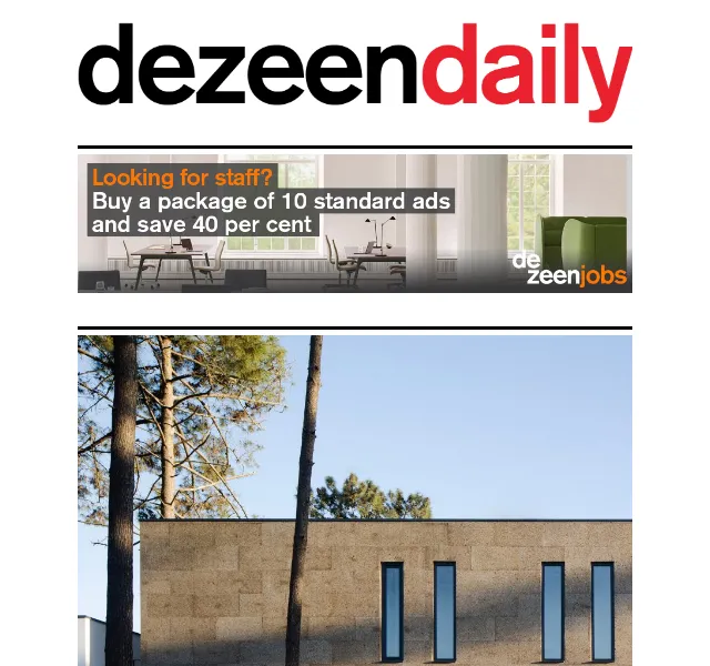 Dezeen Daily: Novinky z architektury a designu – červen 2026 | Nuslet.cz