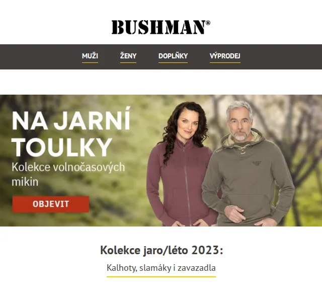 BUSHMAN: Nová kolekce jaro/léto 2023 – červen 2026 | Nuslet.cz