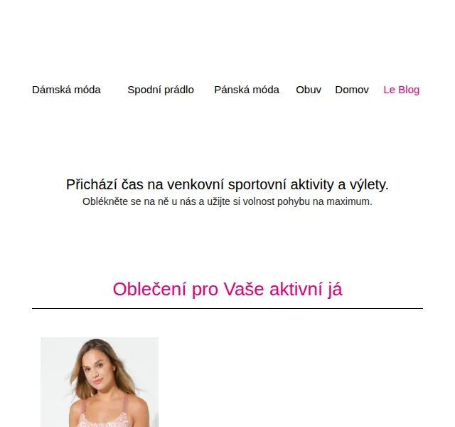 Blancheporte: Sport a volný čas s 30% slevou – červenec 2026 | Nuslet.cz