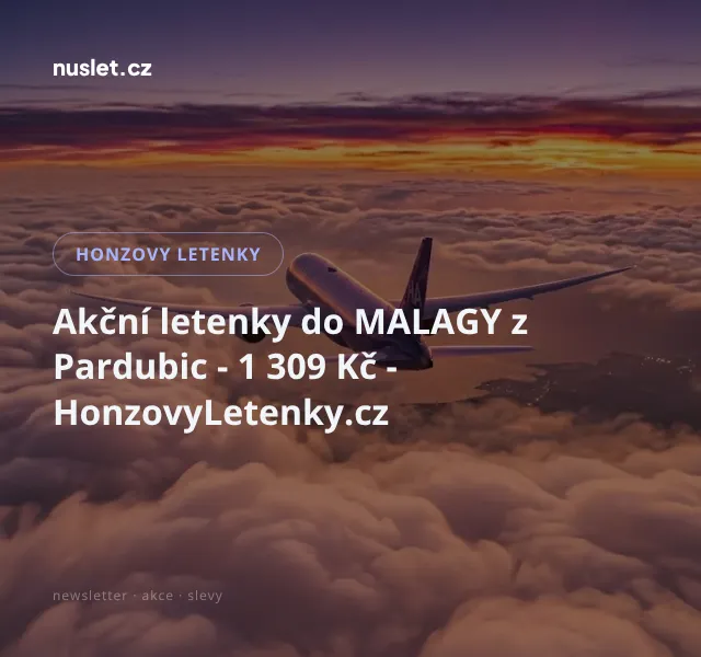 Honzovy letenky: Levné letenky do Malagy – červen 2026