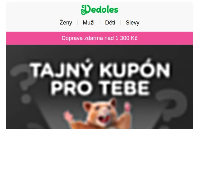 Dedoles.cz: Sleva 30 % na ponožky – listopad 2024 | Nuslet.cz