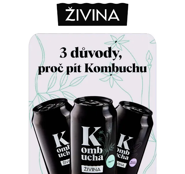 Živina: Kombucha po 69 Kč – červenec 2026 | Nuslet.cz