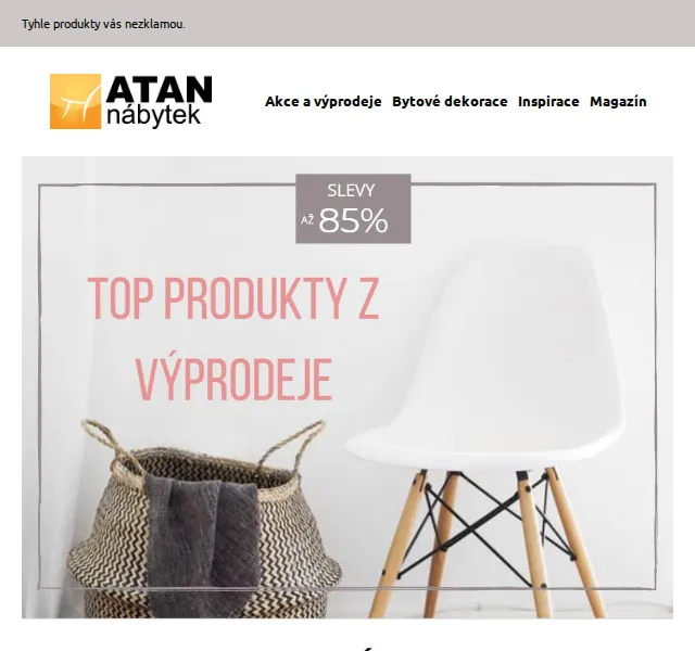 ATAN nábytek: TOP produkty z výprodeje – červen 2026 | Nuslet.cz