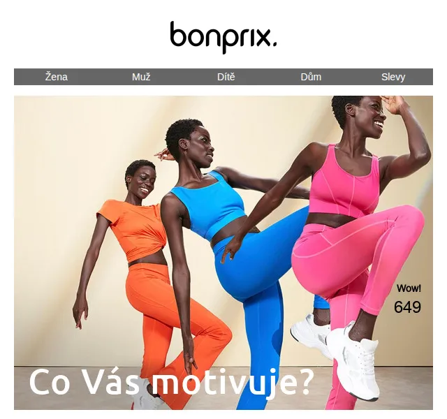 bonprix: Sportovní legíny se stahovacími švy – červen 2026 | Nuslet.cz